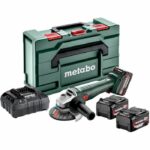 Cordless angle grinder - METABO - W 18 L 9-125 Quick - 18 V - MetaBOX 165 L