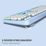 Wireless keyboard + mouse combo - MOBILITY LAB - Pure Color - Blue - Ergonomic design - Discreet typing - Image 6