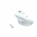 Wireless mouse - MOBILITY LAB - Omega - Bluetooth and 2.4GHz receiver - White - Silent clicks - Adjustable precision