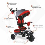 MONDO Convertible and foldable evolutionary tricycle with rotating seat - On & Go Moovi Explore - Red - 12 months and more - Image 5