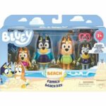 Miniature figurines - MOOSE TOYS - The family at the Beach (4 figurines) - Bluey