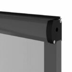 Window mosquito net L125 x H145 cm in anthracite grey aluminium - Can be cut to size in width and height - Image 3