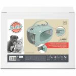 Transport box - M PETS - SIXTIES Classic - Handle - Backpack - Rear opening - 5 kg max - Blue - Image 2