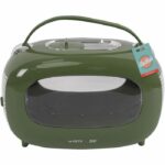 Transport box - M PETS - SIXTIES Classic - Handle - Shoulder strap - Side opening - 5 kg max - Green - Image 2