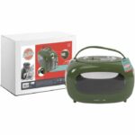 Transport box - M PETS - SIXTIES Classic - Handle - Shoulder strap - Side opening - 5 kg max - Green