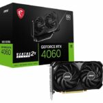 MSI - Graphics card - GeForce RTX  4060 Ventus 2x Black 8G OC