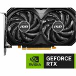 MSI - Graphics card - GeForce RTX  4060 Ventus 2x Black 8G OC - Image 3