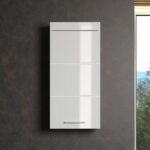 AMANDA high bathroom storage unit - 1 door - White - L 37 x D 23 x H 77 cm - Image 2