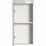 AMANDA high bathroom storage unit - 1 door - White - L 37 x D 23 x H 77 cm - Image 3