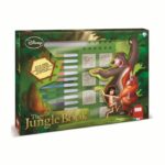 Stamp set - MULTIPRINT - 4772 - The Jungle Book - 7 wooden and latex stamps, 12 Giotto markers, ruler, coloring book