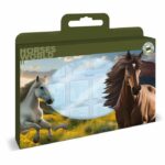 Stamp set - MULTIPRINT - 7895 - Horses - 7 wooden and latex stamps, Giotto markers, coloring book