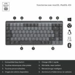 Logitech - Wireless Keyboard - MX Mini - Mechanical - Performance Backlit - Graphite - Image 6