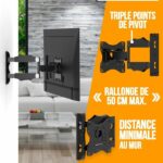 NANOOK Full Motion Tilt TV Wall Mount Bracket for 19-43 Inch TVs - Wall Mount for LCD, LED, QLED and OLED TVs - Image 3