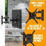 NANOOK TV Wall Mount for 32-55 Inch TVs - Tilt - Wall Mount for LCD, LED, QLED and OLED TVs - Image 3