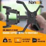 NANOOK TV Wall Mount Bracket for 40-65 Inch TVs - Tilt - Wall Mount for LCD, LED, QLED and OLED TVs - Image 2