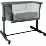 NANIA Gray Cododo bed adjustable 5 heights possible - mattress 4 cm