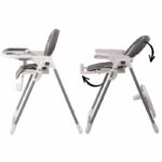 NANIA BIANCA high chair - 6 months to 36 months - Reclining backrest - Adjustable height - Compact folding - Gray - Image 4