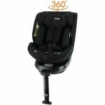 Isofix car seat NANIA SPIRIT 40-150 cm R129  0 to 10 years  Rear facing 40-105 cm  Adjustable headrest  Reclining  Swiveling  Black