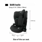 Isofix car seat - NANIA - BARI - Group 2/3 - I-size - Black - Image 6