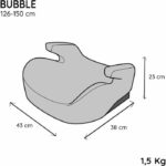 Booster car seat - NANIA - Bubble - Group 3 - 126-150 cm - I-Size - Belted - Black – Bild 5