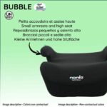 Booster car seat - NANIA - Bubblefix - Group 3 - Isofix - I-Size - 126-150 cm - Black - Image 5