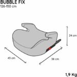 Booster car seat - NANIA - Bubblefix - Group 3 - Isofix - I-Size - 126-150 cm - Black - Image 6