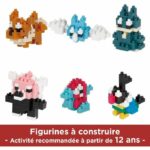 6-Piece Brick Figure Set - BANDAI - NANOBLOCK - Normal Type Pokémon Pack - Image 4
