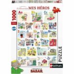 1000 piece puzzle Babar's ABC - Adults and children aged 12 - My Heroes Collection - 87364 - Nathan - Image 2