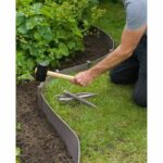 Nature sachet of 10 anchors for polypropylene garden border - H 26.7 x 1.9 x 1.8 cm - beige taupe - Image 2
