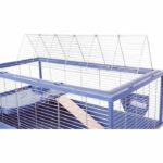 Raised rodent cage - Zolux - Néolife - For guinea pigs - 99 x 54 x 79 cm - Blue - Image 3