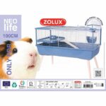 Raised rodent cage - Zolux - Néolife - For guinea pigs - 99 x 54 x 79 cm - Blue - Image 5