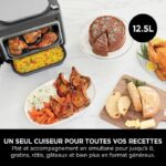 Combi Multicooker, Oven and Oil-Free Fryer - NINJA - SFP700EU - 12-in-1 - 1780 W - Grey – Bild 4