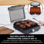 Indoor grill and plancha - NINJA - Sizzle GR101EU - 34 x 8 x 13.5 cm - Black – Bild 5