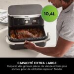 Oil-free fryer - NINJA - AF500EU - Foodi Flex - 10.4 L - 32.7 x 49.6 x 31.6 cm - Black - Image 4