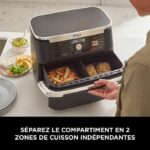 Oil-free fryer - NINJA - AF500EU - Foodi Flex - 10.4 L - 32.7 x 49.6 x 31.6 cm - Black - Image 5