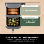 NINJA Foodi Oil-Free Fryer - Double Stack SL400EU - 9.5 L - 2 Independent Cooking Drawers - 6 Cooking Modes - 2470W - Image 4