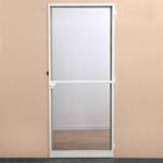 Fighting door mosquito net L100 cm x H220 cm - White aluminum