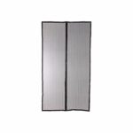 Mosquito net magnetic curtain door - H230 cm x L100 cm - Black polyester - Image 2