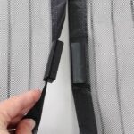 Mosquito net magnetic curtain door - H230 cm x L100 cm - Black polyester - Image 3