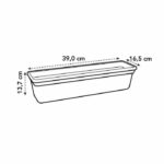 ELHO Balconniere Green Basics 40 - Exterior & Balcony - L 16.5 x W 39 x H 13.7 cm - Black living - Image 4