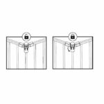 NORDLINGER PRO Folding fire screen with wicket - fire protection for chimneys and stoves - Image 5