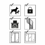 NORDLINGER PRO Folding fire screen with wicket - fire protection for chimneys and stoves - Image 6