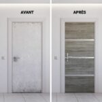 Door Renovation Kit - NORDLINGER PRO - 4 Sheets 85 x 50 cm & 3 Profiles 85 x 2 cm - Greige Oak - Image 2