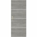 Door Renovation Kit - NORDLINGER PRO - 4 Sheets 85 x 50 cm & 3 Profiles 85 x 2 cm - Greige Oak - Image 3