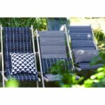 PRIVATE GARDEN Quilted deckchair Fjord - Removable canvas - Indigo Blue - Image 2