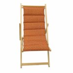 PRIVATE GARDEN Quilted deckchair Helsinki pottery - Removable canvas