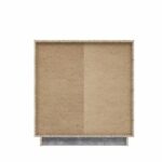 Small buffet - Pilvi storage unit - 2 doors - white and light concrete - L 82.9 x D 34.2 x H 88.1 cm - Image 6