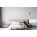 Fixed electric radiator with inertia Ceramic drying 2000W Oceanic Rubis - Galled design - White - NF