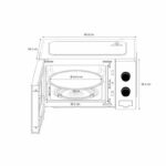 OCEANIC MO20B11 Microwave Black L 45.4 x H26.1 x D32.6 cm - 20L - Image 4