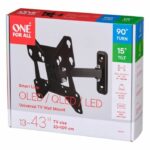 ONE FOR ALL WM2241 - Tilt & Rotate Wall Mount (90 °) for TVs from 13 to 40 (33 to 102cm) - Black - Image 4